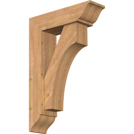 Ekena Millwork Westlake Traditional Smooth Bracket w/ Offset Brace, Western Red Cedar, 7 1/2"W x 26"D x 38"H BKT0806X26X38WTL01SWR